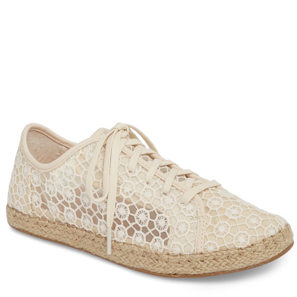 Toms Lena Crochet Lace Espadrille Sneakers - Picture 1 of 7